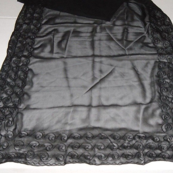 Vintage embroidered soft scarf/wrap/cover-up